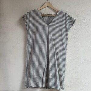 Madewell Blue and White Striped Mini Dress